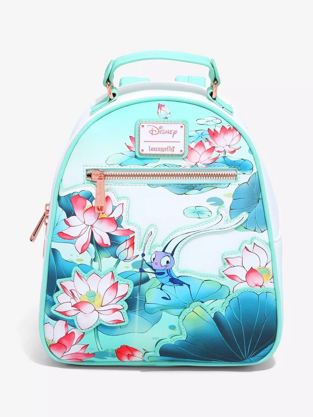 Loungefly Disney Mulan Cri-Kee & Mulan Lotus Mini Backpack - BoxLunch Exclusive